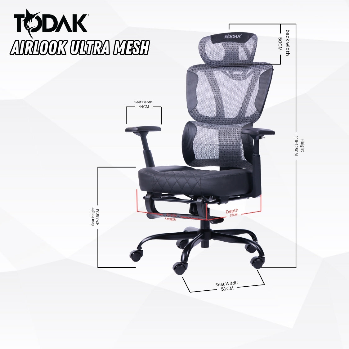 Airlook Ultra Mesh Black
